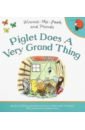Piglet Does a Very Grand Thing milne a a winnie the pooh postcard set 100 postcards