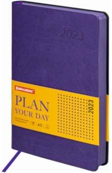 

Ежедневник датированный на 2023 год Stylish, А5, 168 листов, фиолетовый