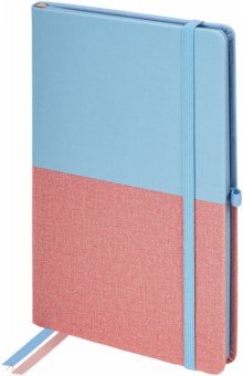 Блокнот Duo, А5, 80 листов, клетка, голубой/розовый