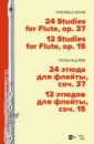 Бём Теобальд 24 этюда для флейты, соч. 37. 12 этюдов для флейты, соч. 15. Ноты набор пружин для флейты rigotti jrf