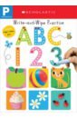 ABC 123. Write and Wipe Practice trace lift and learn abc