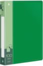 Обложка Папка с 100 прозрачными вкладышами, A4, зеленая