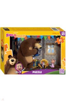Puzzle-35 Маша и Медведь Степ Пазл