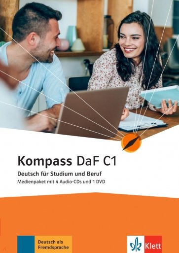 Kompass DaF C1. Deutsch für Studium und Beruf. Medienpaket mit 4 Audio-CDs + DVD