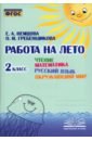 Чтение. Математика. Русский язык. Окружающий мир. 2 класс. Работа на лето. ФГОС