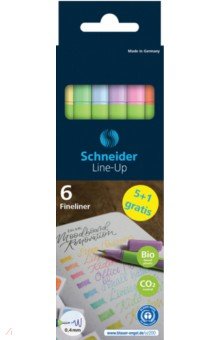 Набор капиллярных ручек Line-Up Pastel, 6 цветов, пастель