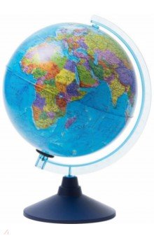 Глобус День и Ночь с двойной картой. Политическая карта Земли и звездного неба, 25 см, подсветка