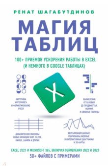Обложка книги Магия таблиц. 100+ приемов ускорения работы в 
Excel, Шагабутдинов Ренат