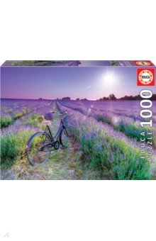 Пазл-1000 Велосипед в лавандовом поле