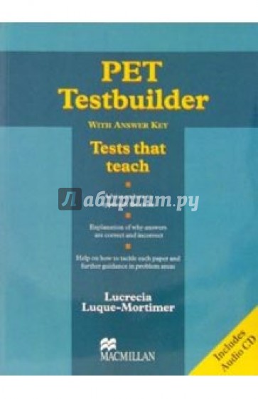 Pet Testbuilder: Tests that teach (With Answer Key) (+ CD)