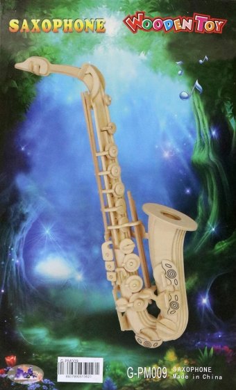 Сборная деревянная модель Саксофон