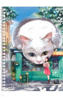 Записная книжка Большой котик, А5, 80 листов Феникс+ - фото 1
