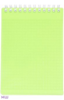 Блокнот Line Neon, зеленый, А6, 80 листов, клетка