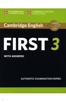 Cambridge English First 3. Student's Book with Answers Cambridge