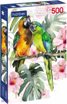 Puzzle-500 Тропические попугаи Хатбер