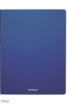 Папка файловая пластиковая, Matt Classic, А4, синяя