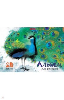 Альбом для рисования Птицы жарких стран, А4, 20 листов