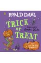 Dahl Roald Trick or Treat 4 sheets funny halloween pumpkin grimace sticker trick or treat party decor diy expression stickers halloween party decoration