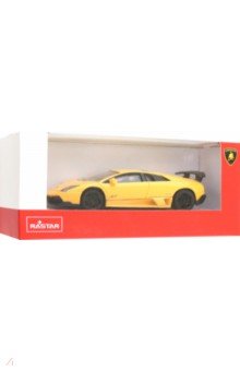 Машина металлическая Lamborghini Murcielago, желтая, 1:43