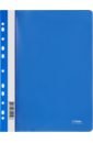 Обложка Папка-скоросшиватель, А4, синяя с прозрачным верхом