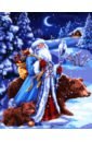 Обложка Картина по номерам на холсте с подрамником Дед Мороз