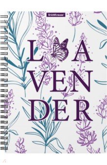 Тетрадь общая Lavender, А5, 80 листов, клетка Erich Krause