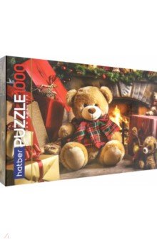 Puzzle-1000 Мишка с подарками Хатбер