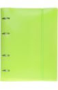 Обложка Тетрадь на кольцах Line Neon Зеленая, 120 листов, клетка