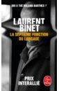 Binet Laurent La Septième fonction du langage barthes roland image music text