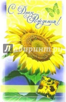 3ВКТ-134/День рождения/открытка-вырубка двойная 3ВКТ-134/День рождения/открытка-вырубка двойная