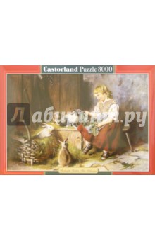 Puzzle-3000. Девочка кормит кроликов (С-300105) Puzzle-3000. Девочка кормит кроликов (С-300105)