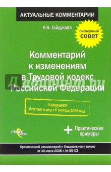 Комментарий к изменениям в Трудовой кодекс Российской Федерации - Лариса Гайдукова