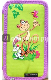 Пенал двухсекционный (850224) "Merry monkey" Пенал двухсекционный (850224) "Merry monkey"