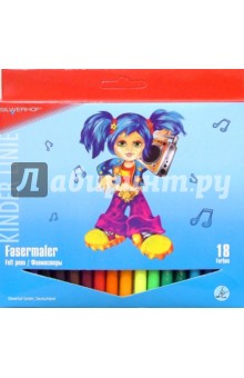 Фломастеры 18 цветов (861819-01) "Jolly Dolls" Фломастеры 18 цветов (861819-01) "Jolly Dolls"