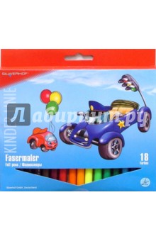 Фломастеры 18 цветов (861820-01) "Funny Cars" Фломастеры 18 цветов (861820-01) "Funny Cars"