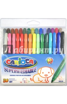 Фломастеры "CARIOCA JOY" 30 цветов (41823, 405304) Фломастеры "CARIOCA JOY" 30 цветов (41823, 405304)