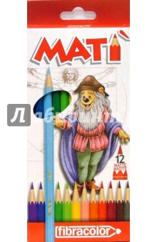 Карандаши 12 цветов Mati fibracolor (3907) Карандаши 12 цветов Mati fibracolor (3907)