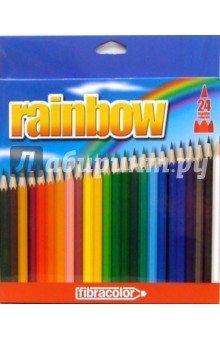 Карандаши 24 цвета Rainbow fibracolor (0968) Карандаши 24 цвета Rainbow fibracolor (0968)