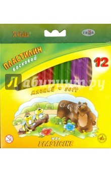 Пластилин восковой "Пчелка" (12 цветов) (280032) Пластилин восковой "Пчелка" (12 цветов) (280032)