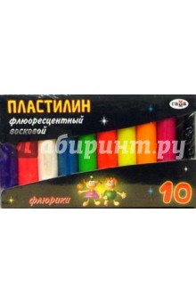Пластилин восковой "Флюрики" (10 цветов) (281036) Пластилин восковой "Флюрики" (10 цветов) (281036)
