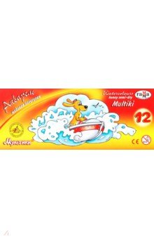 Акварель медовая "Мультики". 12 цветов (211049) Акварель медовая "Мультики". 12 цветов (211049)
