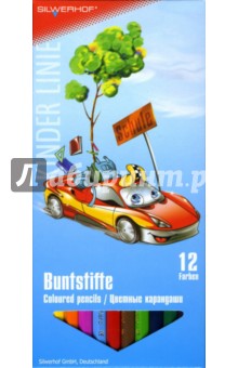 Карандаши 12 цветов 12 штук "Funny Cars" (131220-01) Карандаши 12 цветов 12 штук "Funny Cars" (131220-01)