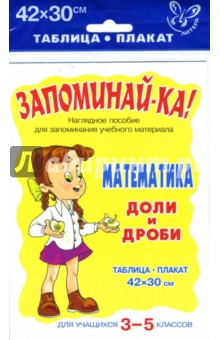 Математика. Доли и дроби. Для учащихся 3-5 классов обложка книги Математика. Доли и дроби. Для учащихся 3-5 классов обложка книги