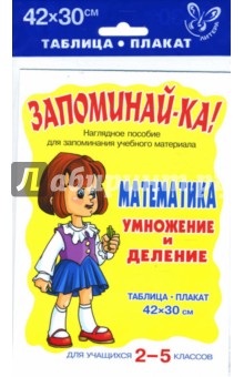 Математика. Умножение и деление. Для учащихся 2-5 классов обложка книги Математика. Умножение и деление. Для учащихся 2-5 классов обложка книги