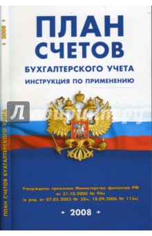 План счетов бухгалтерского учета. Инструкция по применению