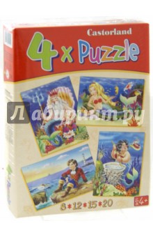 Puzzle-8х12х15х20 "Русалочка" (4 в 1) (В-04010) Puzzle-8х12х15х20 "Русалочка" (4 в 1) (В-04010)