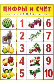Плакат: Цифры и счет 50х70см
