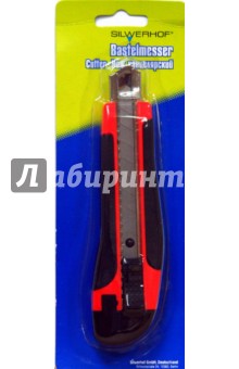 Нож канцелярский (460042), 2 запасных лезвия Нож канцелярский (460042), 2 запасных лезвия