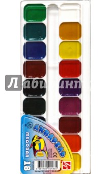 Краски акварель Аквариум 18цв 10С 540-08 Краски акварель Аквариум 18цв 10С 540-08