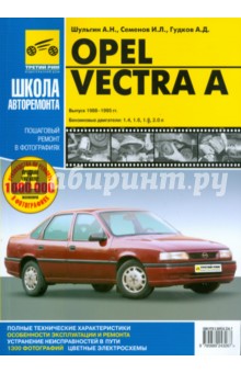 Opel Vectra A. Руководство по эксплуатации, техническому обслуживанию и ремонту - Шульгин, Семенов, Гудков